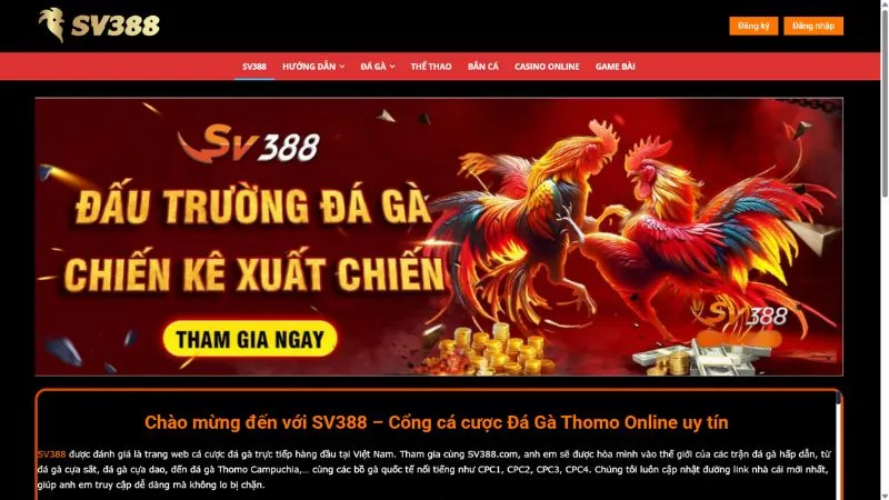 Khám phá các bí kíp chơi đá gà cựa dao SV388 hiệu quả 3 Lựa chọn nhà cái SV388 để chơi đá gà cựa dao